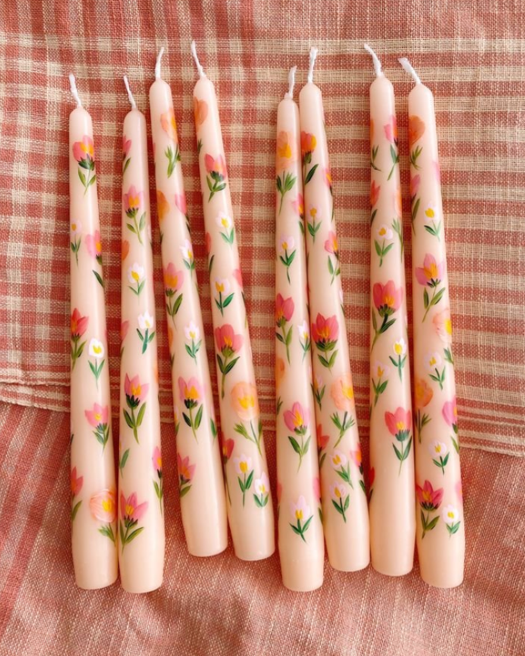 Candle Painting for Little Interior Co's 3rd Birthday