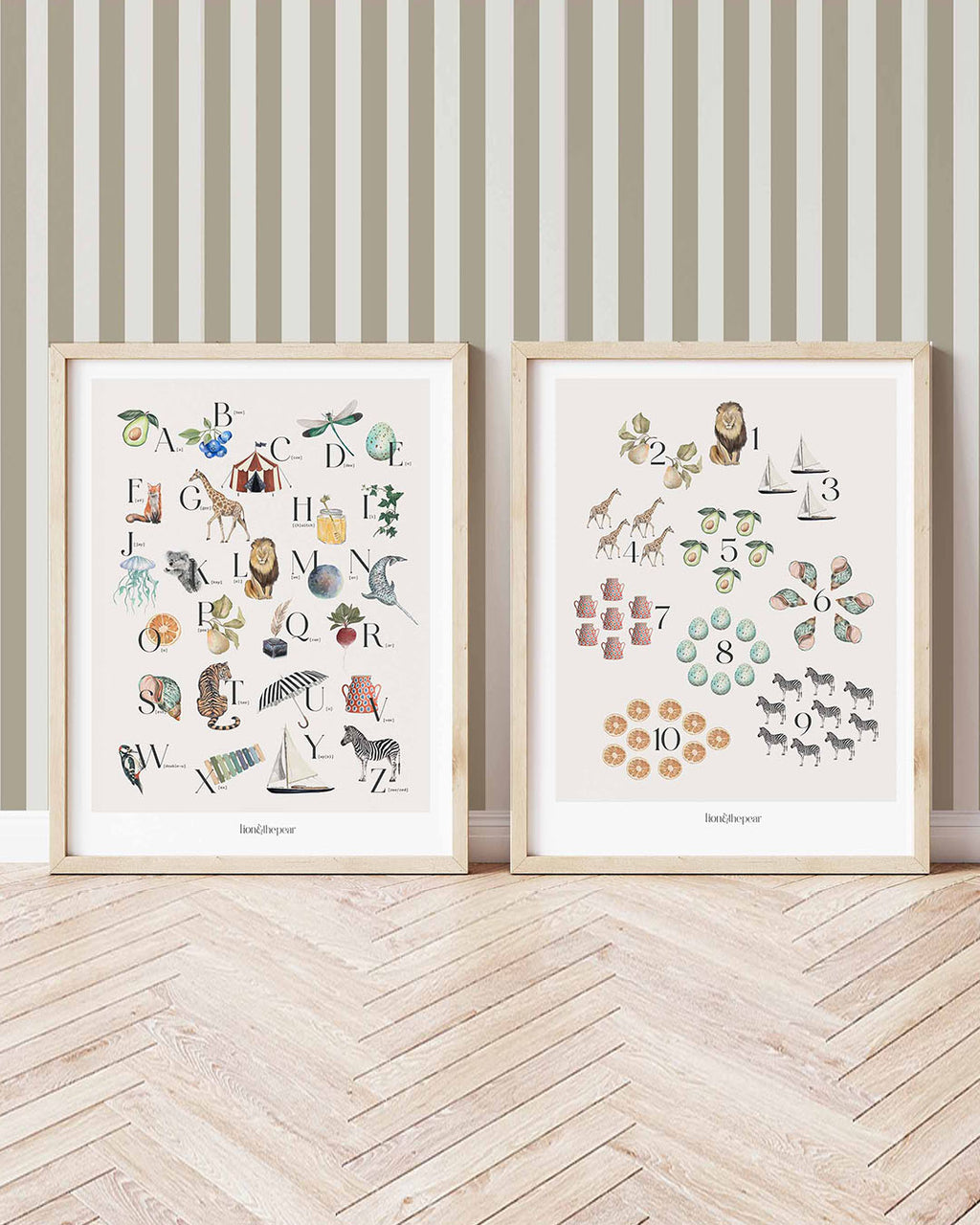 Pear Computer Language Lion The Alphabet - Letters Art Print– Lion & The Pear