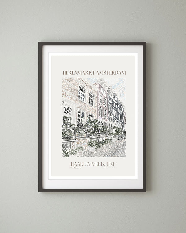 Herenmarkt Amsterdam Print - Lion & The Pear