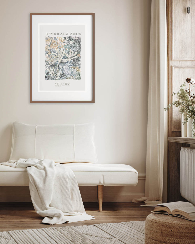 Melbourne Botanical Print - Lion & The Pear