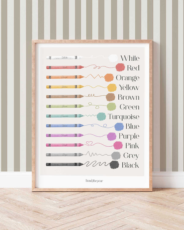 My Colourful World Art Print - Lion & The Pear