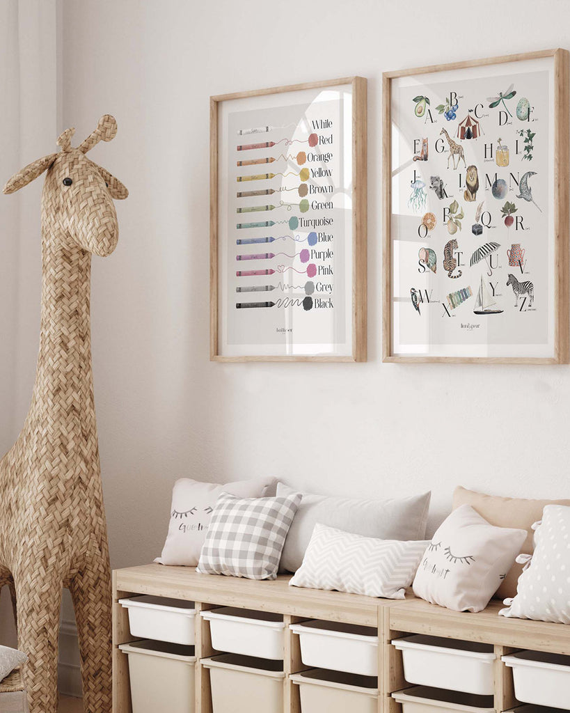 My Colourful World Art Print - Lion & The Pear