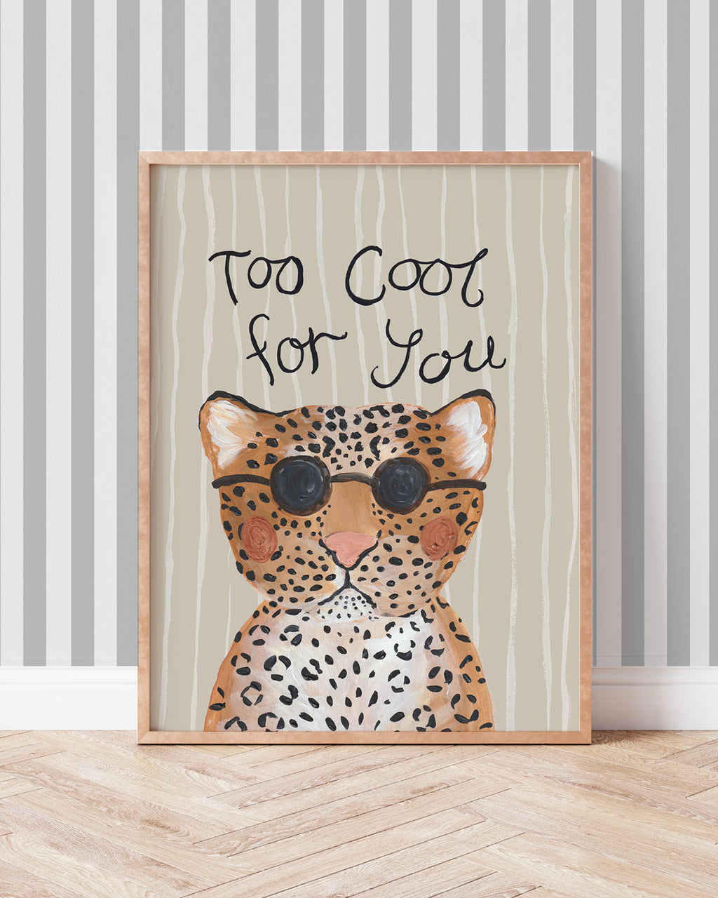 Too Cool Leopard Art Print - Lion & The Pear