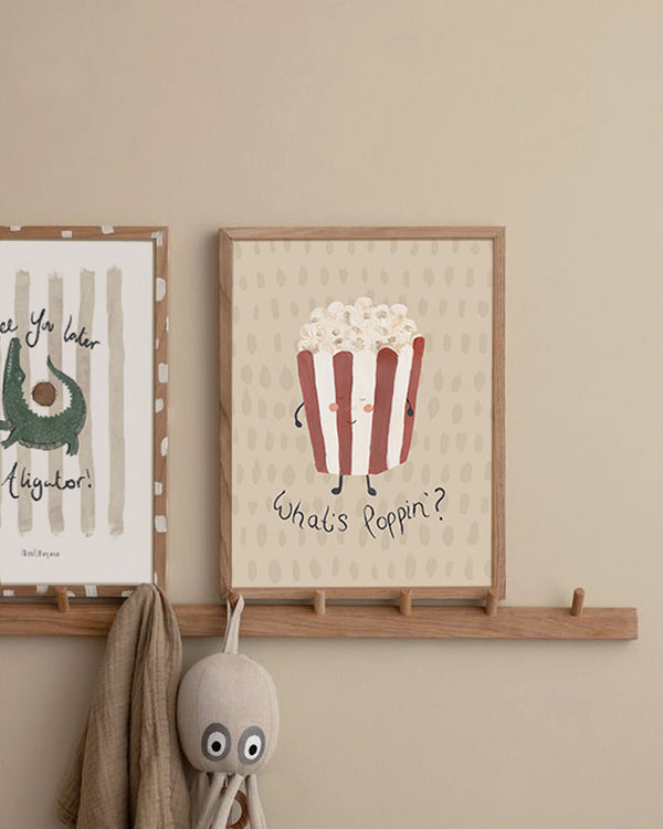Whats Poppin? Popcorn Art Print - Lion & The Pear