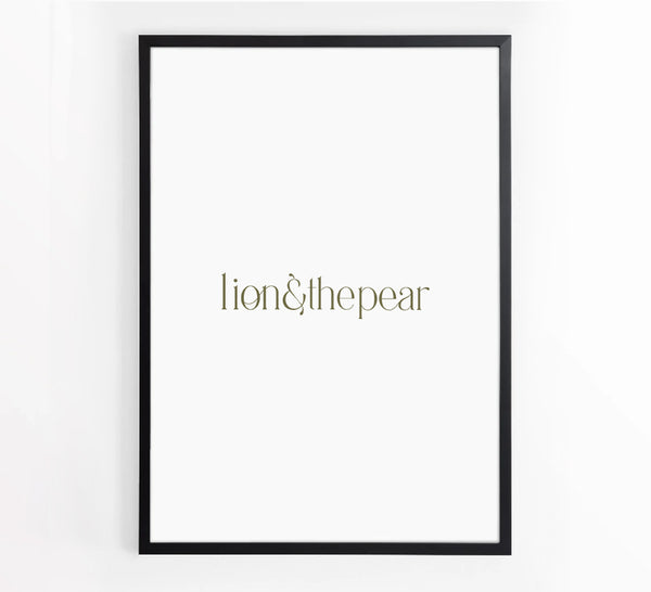 Premium Matte Black Picture Frame - Lion & The Pear